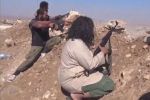 شاهد : فيديو هوليوودي جديد لداعش من داخل كوباني صورته طائرة بدون طيار
