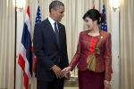 بالصور: اوباما يعاكس رئيسة وزراء تايلند.. وزوجته تغار غيرة النساء