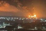  حريق هائل في مستودع للنفط بمنطقة بريانسك الروسية