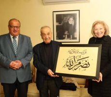 وزيرة الثقافة الاردنية تزور الشاعر حيدر محمود وتثني على مسيرته الأدبية
