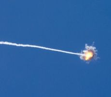 سقوط صاروخ أطلق من غزة في جنوب إسرائيل