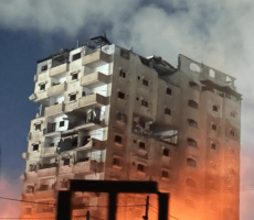 إصابات في قصف إسرائيلي استهدف برجا سكنيا برفح
