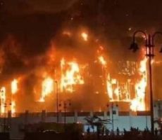 مصر: اصابات بحريق هائل في مبنى مديرية أمن الإسماعيلية