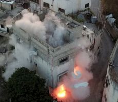 الاحتلال يفجر منزل الشهيد معاذ المصري في مدينة نابلس