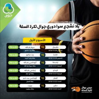  الاتحاد الفلسطيني لكرة السلة يطلق دوري جوال الممتاز 