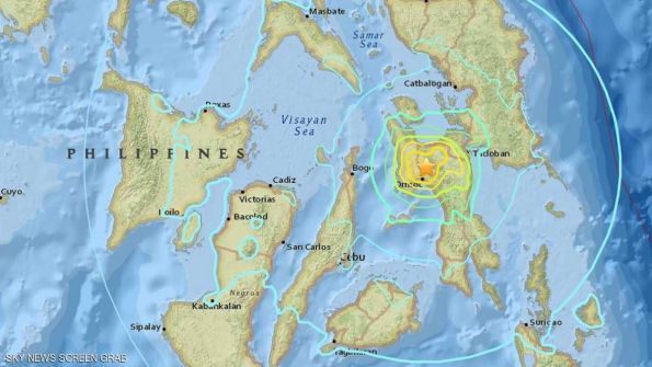  زلزال عنيف في الفلبين.. وتحذيرات من موجات تسونامي