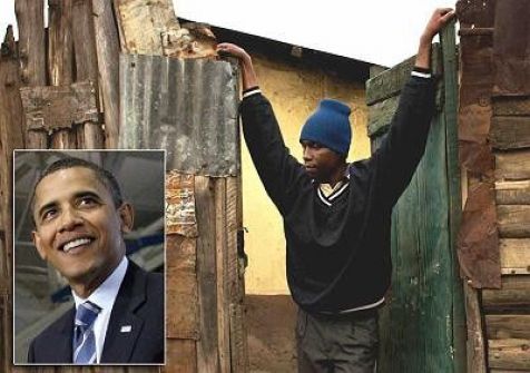 أخو باراك أوباما يعيش في حي من الصفيح بكينيا