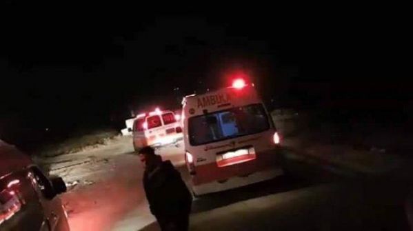 مصرع فتى واصابة 4 اخرين بحادث سير بمنطقة الفحص بالخليل