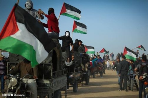 جمعة 'رفع علم فلسطين وحرق علم اسرائيل'