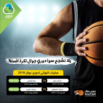  نهائي دوري جوال لكرة السلة الخميس في غزة